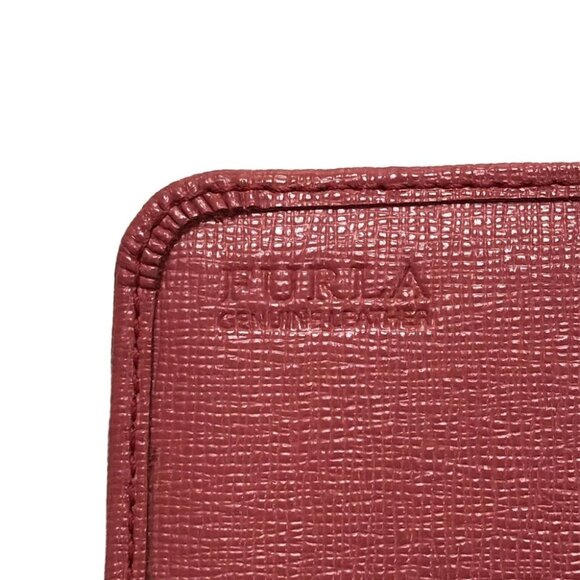 Auth FURLA - Pink Leather Long Wallet - Picture 2 of 5